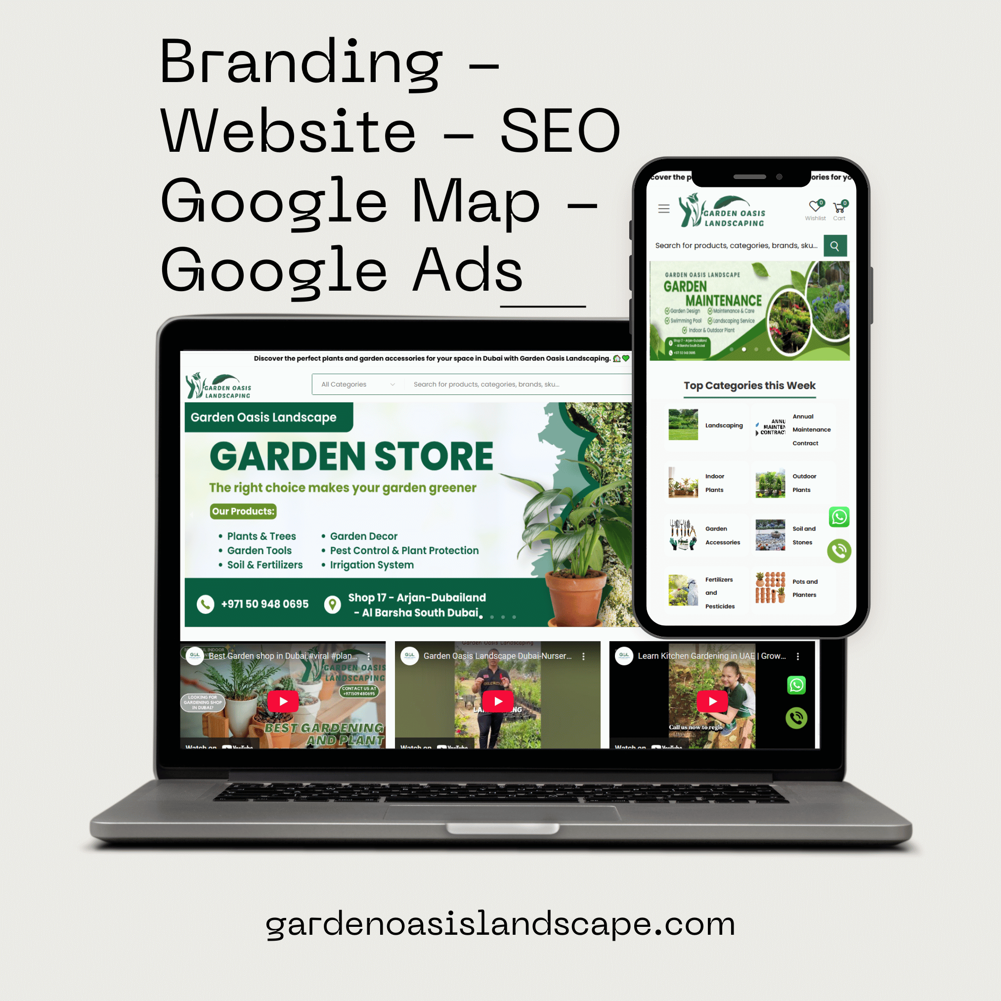 Garden Oasis Landscape - Google Ads, Website Design, SEO, Google Map Optimization